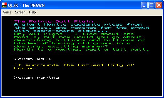 The Prawn Text Adventure